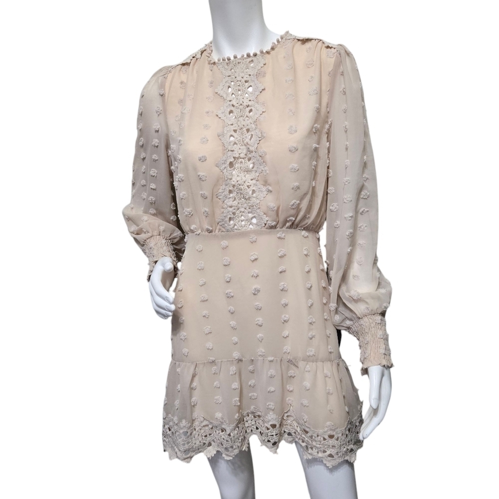 NWT Lulus Chic Cream Dress Size S - Picture 2 of 11